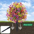 thumbnail image 3 of DefiDgd Artificial Lavender Topiary Ball Trees with Stake,Outdoor UV Resistant Faux Lavender Shrubs Plant for Indoor Garden Yard Porch Patio Home Decor(Multicolor), 3 of 6
