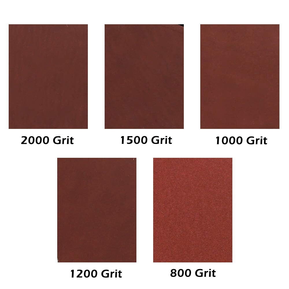 SATC 120Pcs 5" Sanding Discs Hook and Loop 8-Hole Orbital Sander Sandpaper 800-2000 Grit for Polishing