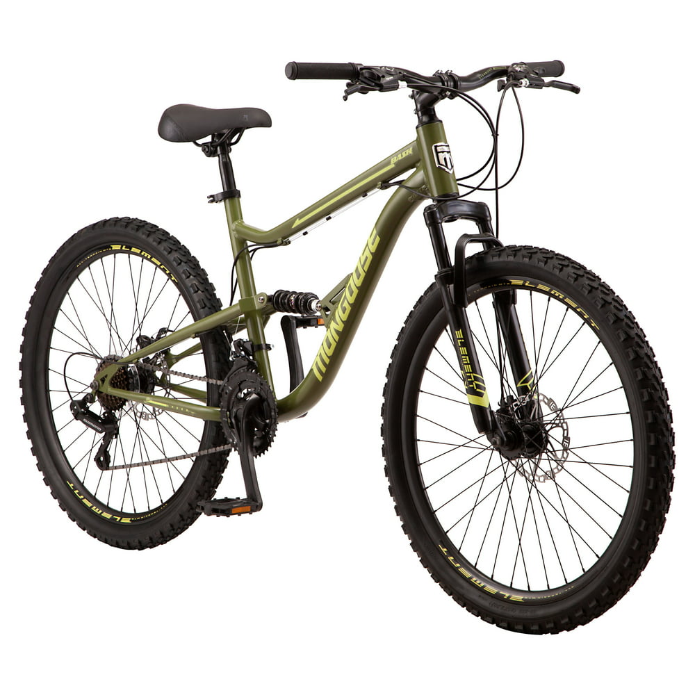 Mongoose Bash Suspension mountain bike, 21 speeds, 26inch wheels