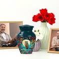 thumbnail image 6 of JAGASY Owl Mini Urn for Sister, Teal Small Urns for Human Ashes Keepsake, Moon Autumn Tree Leaves Decorative Urns for Brother, Memorial Cremation Urn for Siblings, (3 Inch), 6 of 7