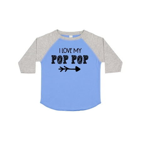 

Inktastic I Love My Pop Pop with Arrow Gift Toddler Boy or Toddler Girl T-Shirt
