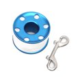 thumbnail image 2 of Eigraketly Carrete de buceo de 50m con forma de bocina, línea de alta visibilidad, rueda de alambre de aluminio, fuerte resistencia a la tracción, buzo Deportes acuáticos Azul Eigraketly OD024325-02, 2 of 6