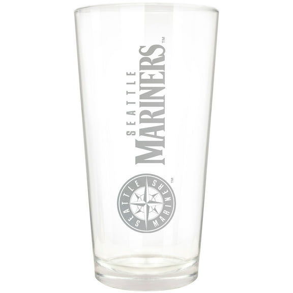 Seattle Mariners Etched 16oz. Vertical Rally Cry Pint Glass