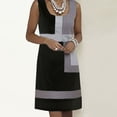 thumbnail image 2 of Viikei Sleeveless Dress Summer Dresses for Women Plus Size Dresses Casual Shift Geometric Print Dress O-Neck Sleeveless Mini Dresses, 2 of 6