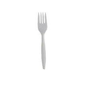 Dixie Individually Wrapped Medium Weight Plastic Fork, White, 1000 per Pack