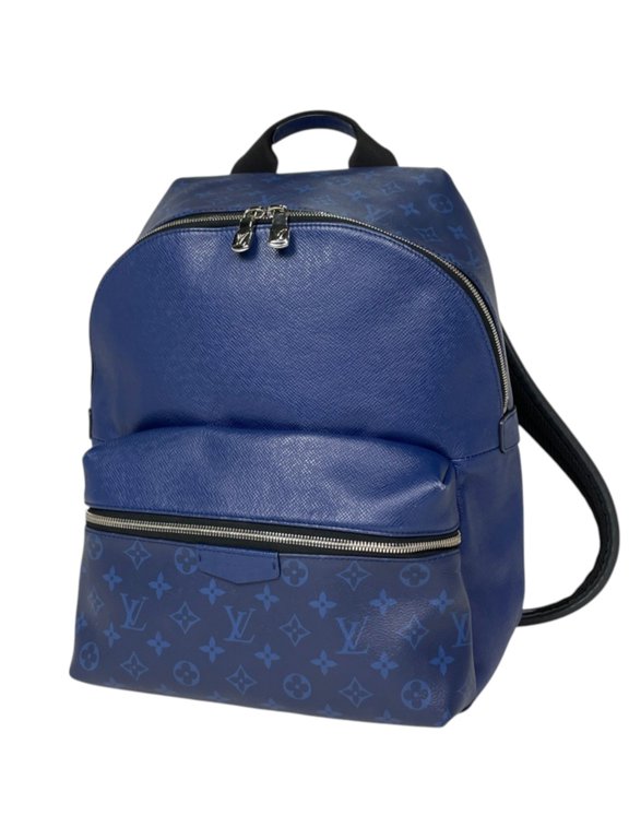 Pre-Owned Louis Vuitton Discovery Backpack, Taigarama Cobalt, M30229, Men's