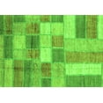 thumbnail image 1 of Ahgly Company Indoor Rectangle Patchwork Green Transitional Area Rugs, 2' x 4', 1 of 4