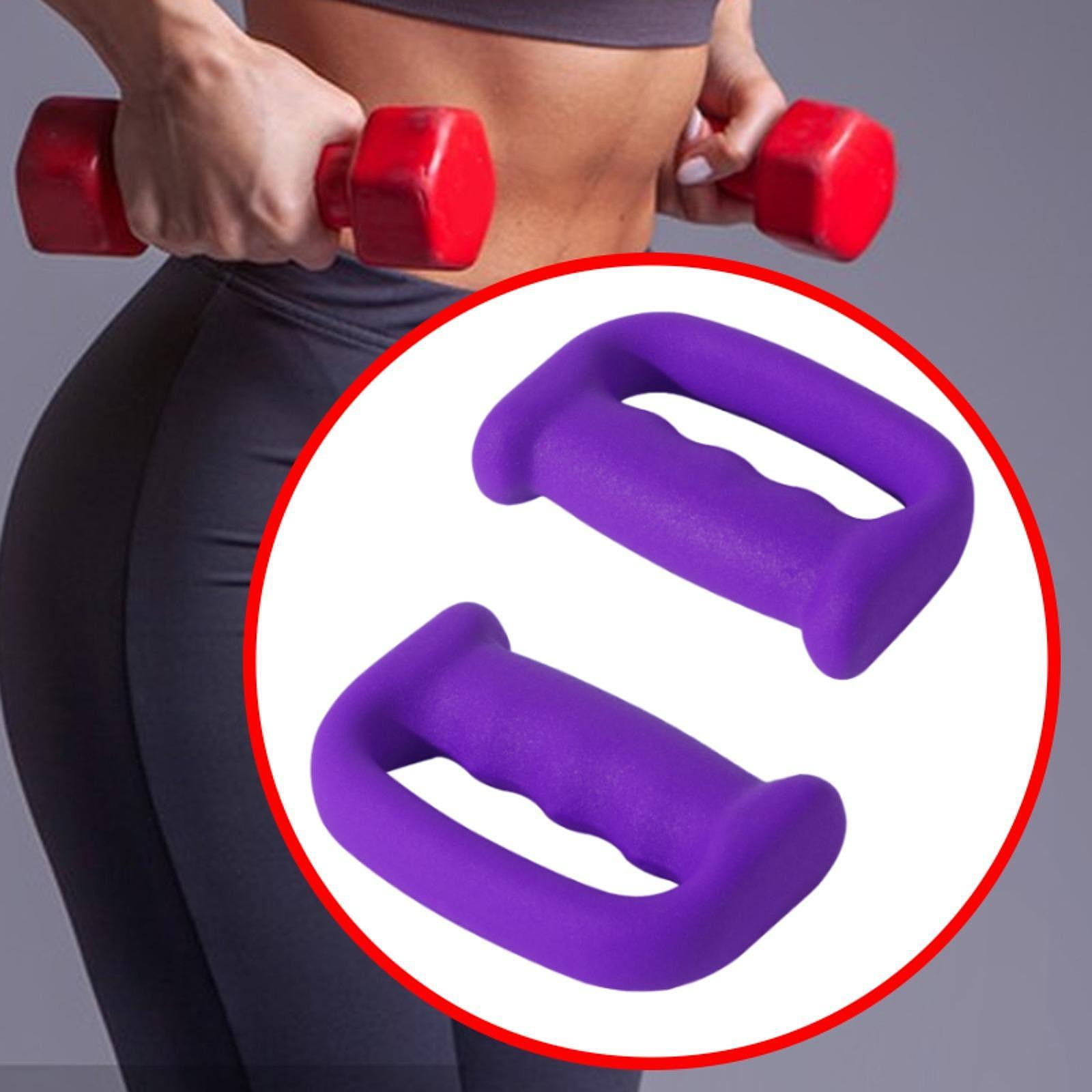 Baoblaze 2 Pieces Boxing Dumbbells D Shape Grip Hand Weight for Aerobics Exercises Walkin