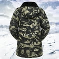 thumbnail image 6 of guisaled Men's Winter Coats Waterproof Fleece Lined Warm Ski Snow Jackets Windproof Removable Hooded Camouflage Mountain Windbreakers, 6 of 7