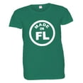 thumbnail image 1 of PleaseMeTees™ Womens From Born Made In Florida FL Logo Label Tag HQ Tee, 1 of 1
