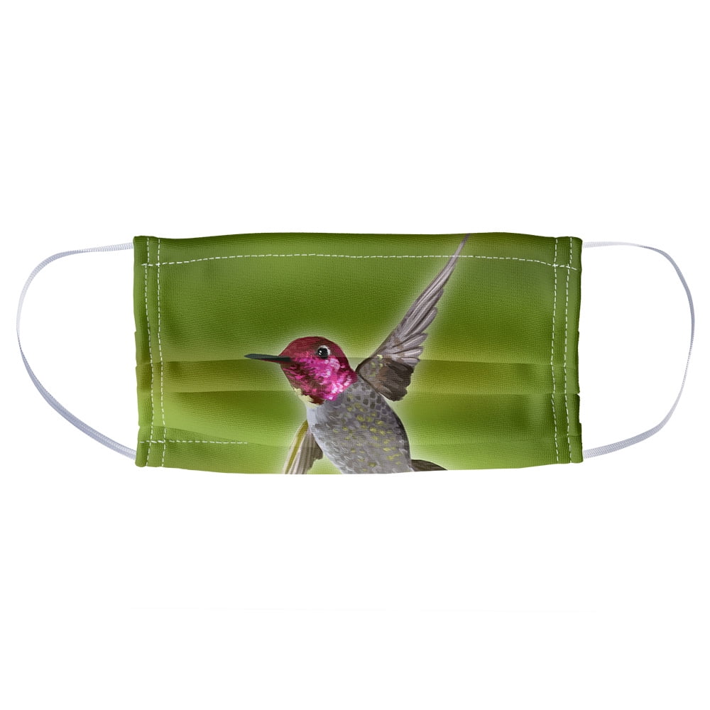 Hummingbird Bird Flying 1Ply Reusable Face Mask Covering, Unisex