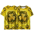 thumbnail image 5 of St Patricks Day Shirts for Men Clover Graphic T Shirt Round Neck Short Sleeve Blouse Novelty Funny Print T Shirts Summer Basic Tops, 5 of 8