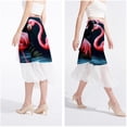 thumbnail image 4 of Flamingo Chic Chiffon Beach Skirt with Polyester Straps - for the Beach, 4 of 6