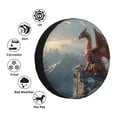 thumbnail image 4 of Gukieu Red Dragon Mountain Sunrise Print Car Tire Cover, Adjustable Waterproof and Dustproof Tire Protection Cover, Suitable for SUV, Truck, Van-15 inch, 4 of 6