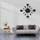 thumbnail image 3 of Reloj de pared de hierro Naiovety 3D Extraíble Estilo moderno color negro, 3 of 6