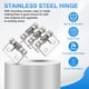 thumbnail image 3 of Bisagras de resorte Uxcell, bisagras de puerta de cierre automático de acero inoxidable, bisagras pequeñas para puerta de gabinete 1", 3 of 6
