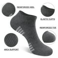 thumbnail image 3 of LOOIKOOS 12 Pairs Mens Ankle Socks Lightweight Athletic Sports Running Short Low Cut Socks for Men Balck Socks, 3 of 9