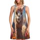 thumbnail image 1 of Disketp Fluffy Alpaca Mountain Meadow para Vestido sin Mangas para Mujeres, Vestidos de Verano para Mujeres, Casual y Holgado para la Playa, 1 of 7