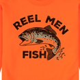 thumbnail image 3 of Instant Message - Reel Men Fish - Men's Crew Neck Fleece Pullover, 3 of 7