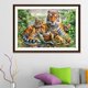 thumbnail image 4 of Diamante bordado DIY diamante pintura Tigre familia bosque punto de cruz Likrtyny Arte deco, 4 of 9