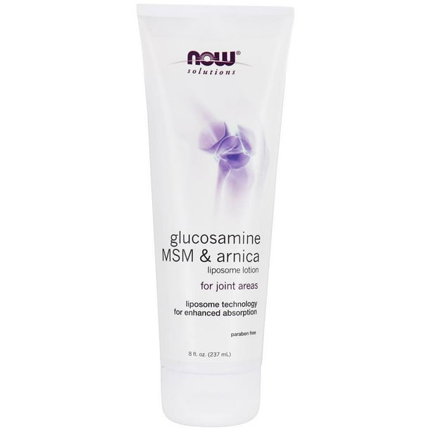 NOW Foods NOW Solutions Glucosamine MSM & Arnica Liposome Lotion 8