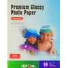 SEPOMs Premium Glossy 8.5" x 11" 235g/m2 Photo Paper, 60 Sheets