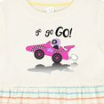 thumbnail image 4 of Inktastic Go Go Go Pink Racing Car Girls Baby Dress, 4 of 5