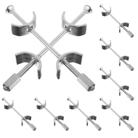 NUOLUX Butcher Block Countertop Joint Fastener Countertop Joiner Silver 10Pcs 6.02X0.47X0.47In