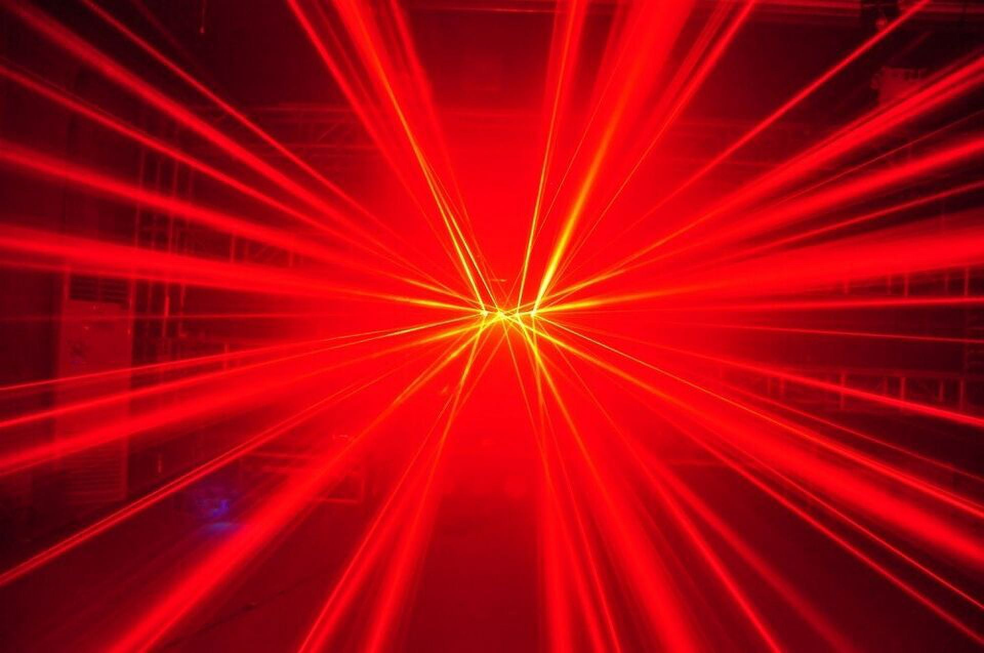 2-Count 250MW White Laser Projector 4-Lens RGBW Laser Beam Stage Light DJ Lighting