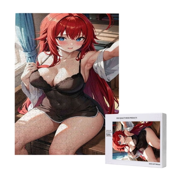 Rompecabezas interactivo de Rias Gremory, juego de mesa para adultos, juguetes y juegos educativos, 300/500/1000 piezas