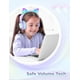 thumbnail image 4 of Auriculares iClever Kids FunShare con forma de oreja de gato, luz LED, color morado, 4 of 6
