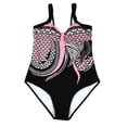 thumbnail image 3 of Hontri Swimwears One Pieces Women Summer Backless Sexy Print Swimwear Beachwear Siamese Swimsuit Bikini Set Pink Xl, 3 of 5