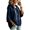 FS76_Navy, variant on Lumtrix Women's Oversized 3/4 Sleeve Sweatshirt Loose Fit Drawstring Shirt Lightweight Casual Fall Outwear White XL