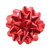 GIFT BOW - METALLIC RED, 8.5 INCH, 1 COUNT