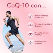 Clear Formulas High Absorption CoQ10 Supplement Softgels, 200mg, Heart Health, 120 Count
