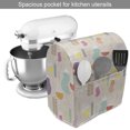 thumbnail image 2 of Cartoon Stand Mixer Cover, Funny Crown Birds Doodle in Style with Flowers and Birds, Kitchen Appliance Organizer Bag Cover with Pockets, 5 Quarts, Pale Tan and Multicolor, by Ambesonne, 2 of 4