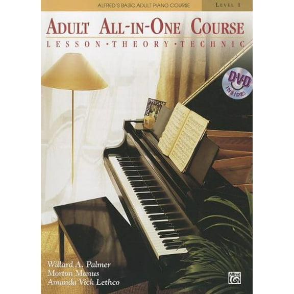 Pre-Owned Alfred'S Basic Adult All-in-One Course, Book 1: Lesson - Theory - Technic (Alfred's Basic Adult Piano Course) Paperback