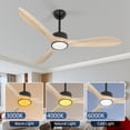 thumbnail image 3 of Wozzio 52-Inch Ceiling Fan with Integrated LED Light and Remote Control, 3 of 10