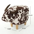 thumbnail image 3 of Virago Velvet Cow Ottoman, 3 of 7