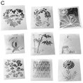 thumbnail image 1 of Lubelski 1 Set Painting Stencil Flower Pattern Multifunctional PET Paper Craft Painting Template for Wall Art, 1 of 4