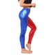 thumbnail image 2 of Leggings de cuero sintético color bronce de varios tamaños Pantalones de cuero ajustados para discoteca de color caramelo Pantalones hasta el tobillo que no se decoloran fácilmente, 2 of 6
