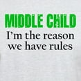 thumbnail image 3 of CafePress - MIDDLE CHILD (Green) T Shirt - Men's Classic Graphic T-Shirt, 3 of 4