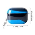 thumbnail image 3 of Bluetooth Earphone Protective Case,Glow-in-The-Dark Quicksand Earbud Case,Shockproof Shell,Portable Accessory for Daily Carry,Holiday Gift,2.83x2.24x1.26 Inch,Blue, 3 of 9