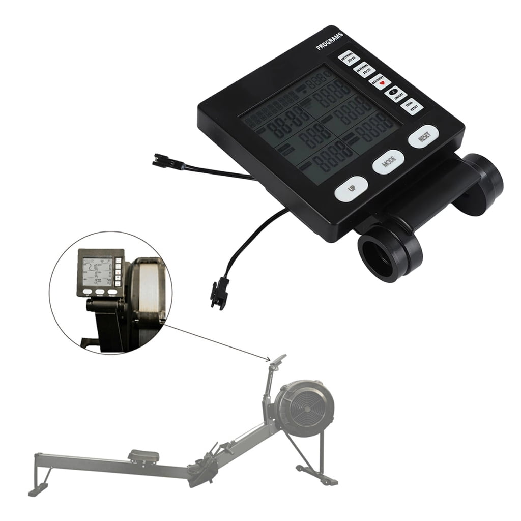 MOMOJIA Multifunctional Digital Rowing Machine Counter Fitness Speedometer for Distance