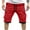 Red, variant on Wancir Men's Sweat Shorts Drawstring Elastic Waist Gym Workout Shorts Casual Athletic Jogger Knit Shorts with Pockets