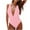 Pink-01, variant on Lopeceal One Piece Swimsuit for Women Bathing Suit Cut Out Cross Back Tie Deep V Neck Ruched High Cut