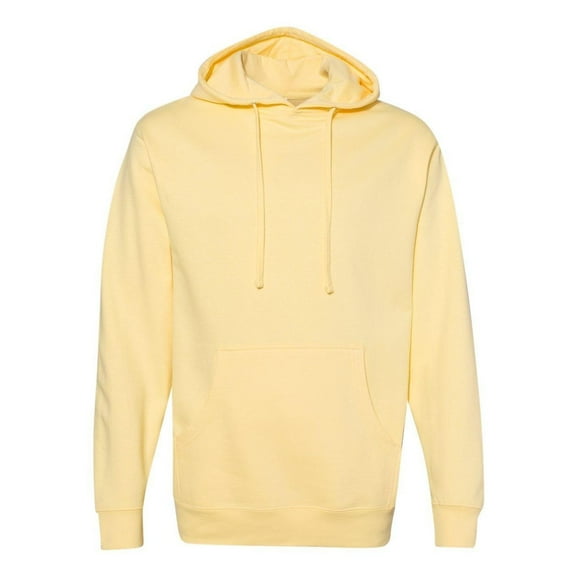 Independent Trading Co. Midweight Men Hooded Sweatshirt Male Light Yellow Medium