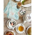 thumbnail image 4 of Teal Red Coastal Kitchen Dish Towels for Drying Dishes Set of 2, Nautical Seahorse Beach Coral Starfish Waffle Weave Microfiber Hand Tea Bathroom Towels Quick Dry & Absorbent Towel 15.7x23.6, 4 of 7