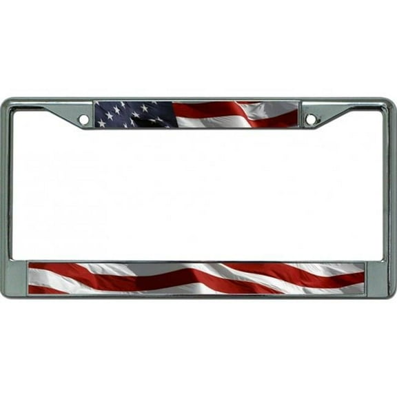 U.S. Flag Photo License Plate Frame