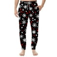thumbnail image 2 of Christmas Mens Pajama Pants Funny Xmas Printed Sleepwear Pj Pants Christmas Soft Comfy Drawstring Bottoms Sleep Lounge Pj Pants, 2 of 7